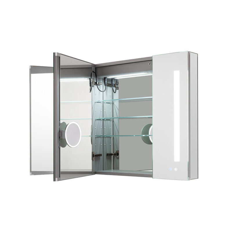 Signature Royale 40x30 LED Lighted Triple Door Medicine Cabinet