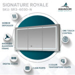 Signature Royale 60x30 LED Lighted Medicine Cabinet