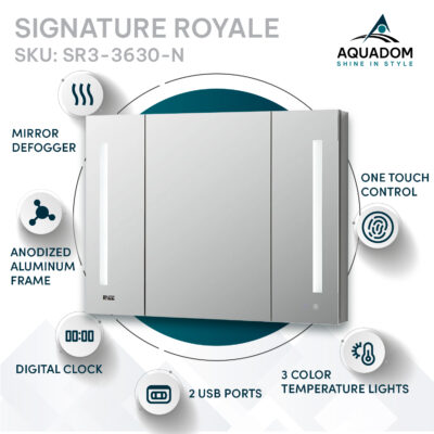 SR3-3630 Led Medicine Cabinet by Aquadom (1)