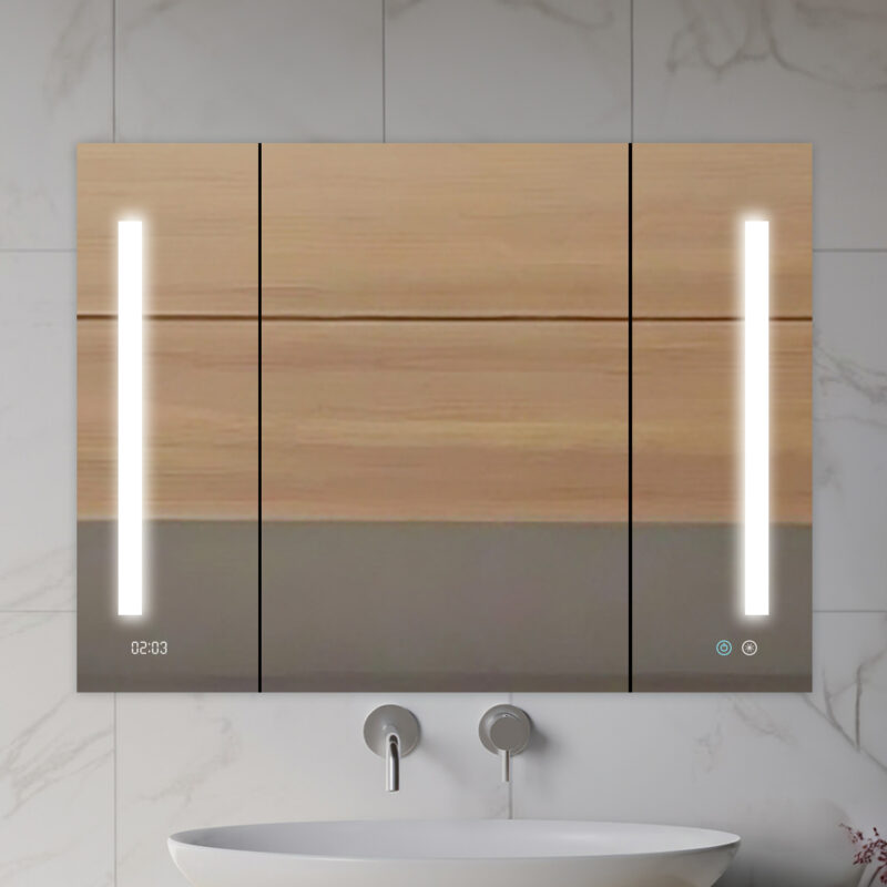 Signature Royale 40x30 LED Lighted Triple Door Medicine Cabinet