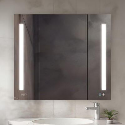 Signature Royale 40×36 LED Lighted Triple Door Medicine Cabinet