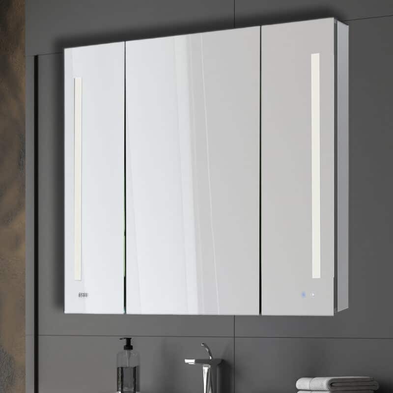 Signature Royale 48x36 LED Lighted Triple Door Medicine Cabinet