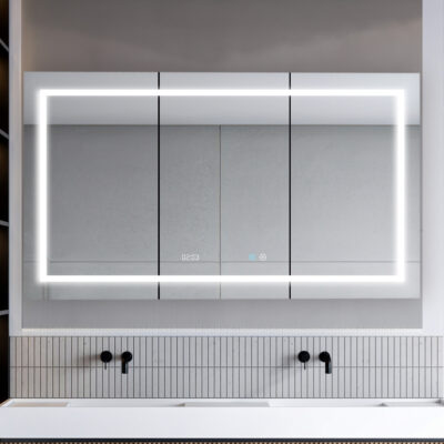 Signature Royale 60x36 LED Lighted Triple Door Medicine Cabinet