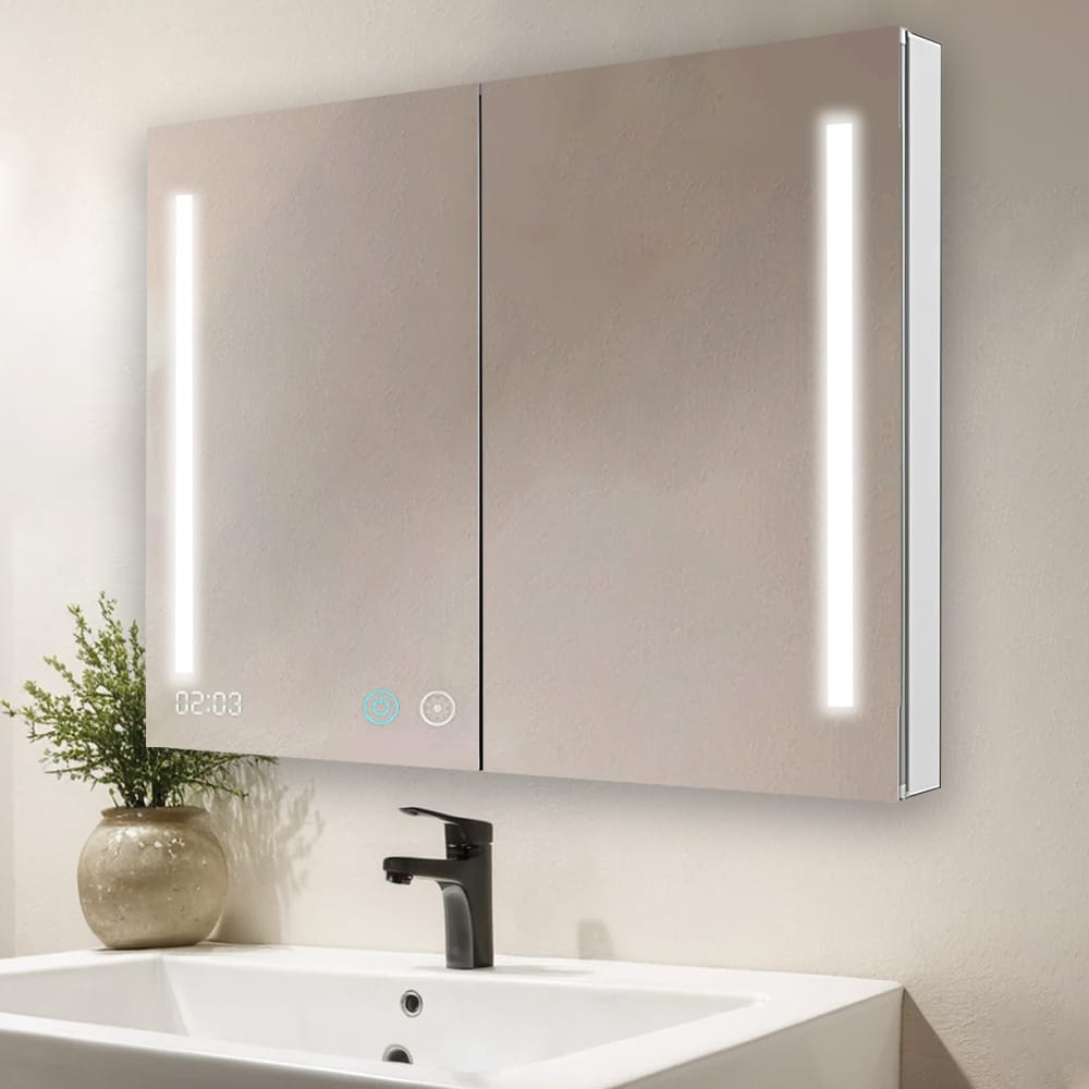 AQUADOM Signature Royale LED lighted double-door medicine cabinet