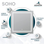 SOHO 30x30 LED Lighted Bathroom Mirror