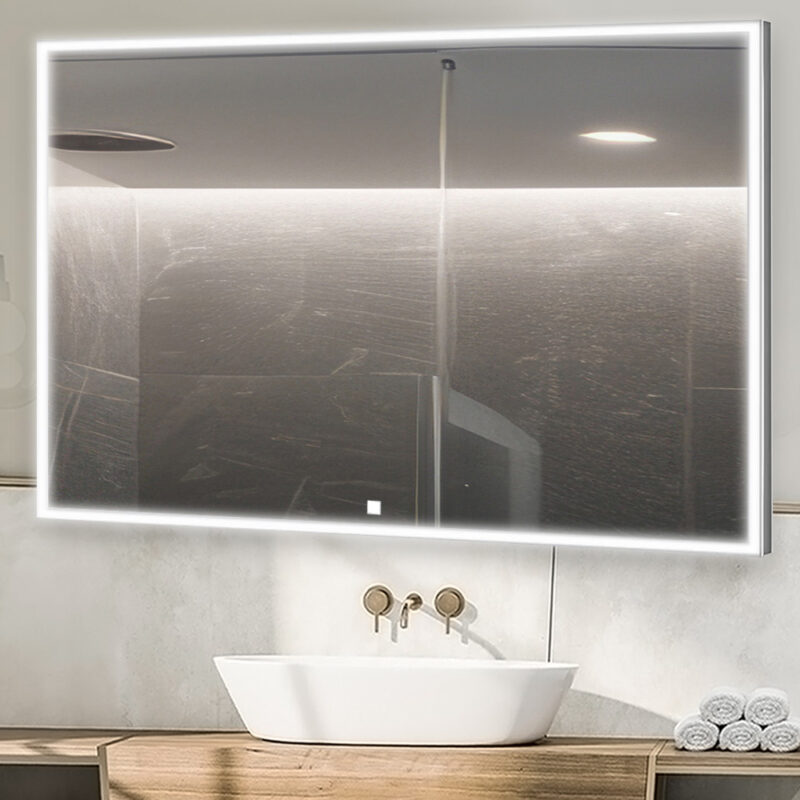 Edge 48x32 LED Lighted Bathroom Mirror