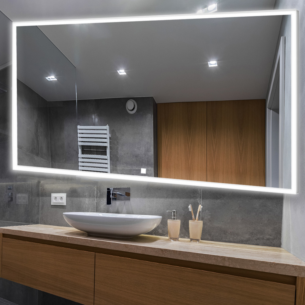 Edge 84x32 LED Lighted Bathroom Mirror Edge 84x32 LED Lighted Bathroom Mirror