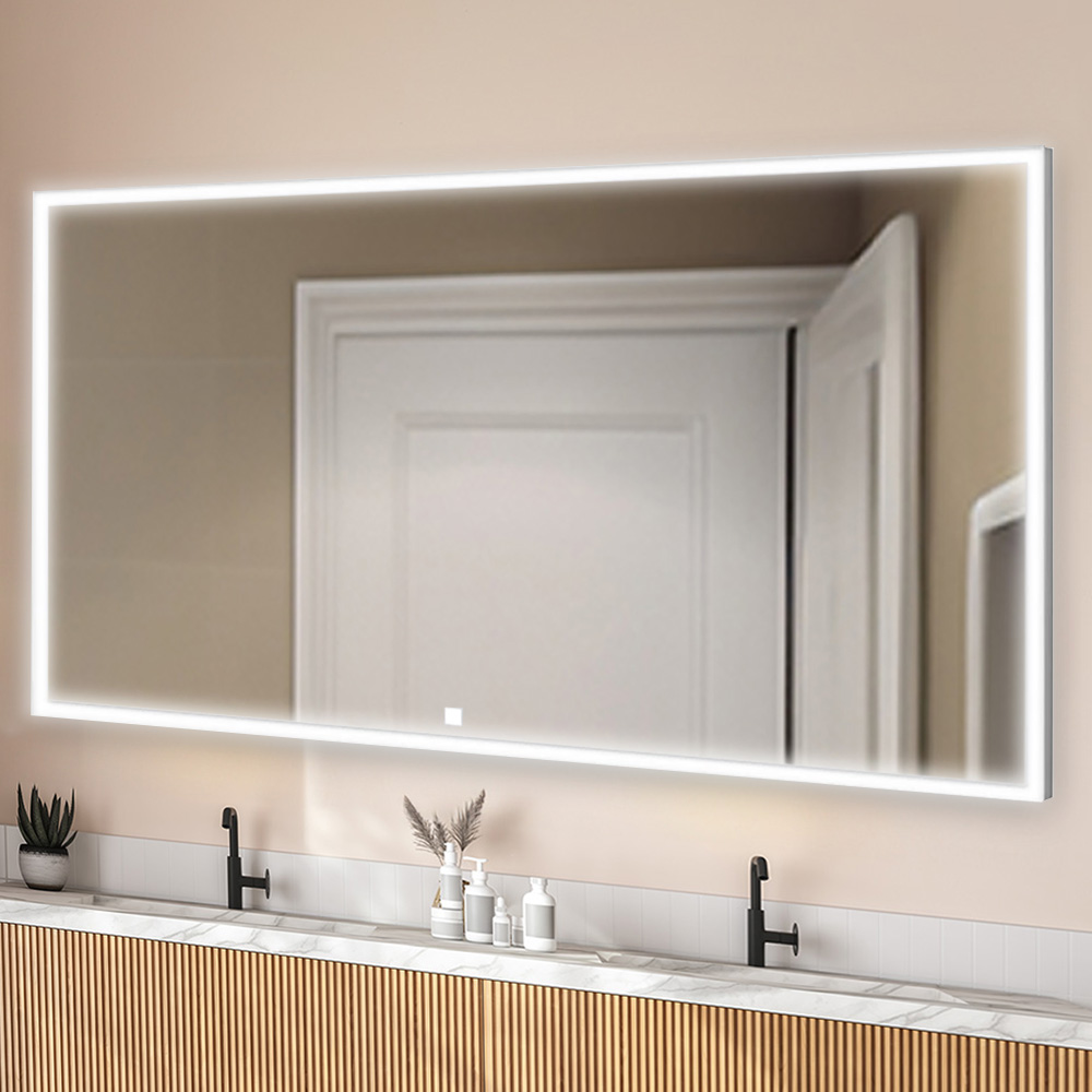 Edge 96x32 LED Lighted Bathroom Mirror Edge 96x32 LED Lighted Bathroom Mirror