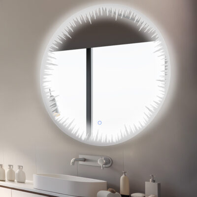 Flame 24 Inches LED Lighted Bathroom Mirror