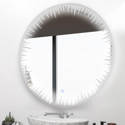 Flame 48 Inches LED Lighted Bathroom Mirror