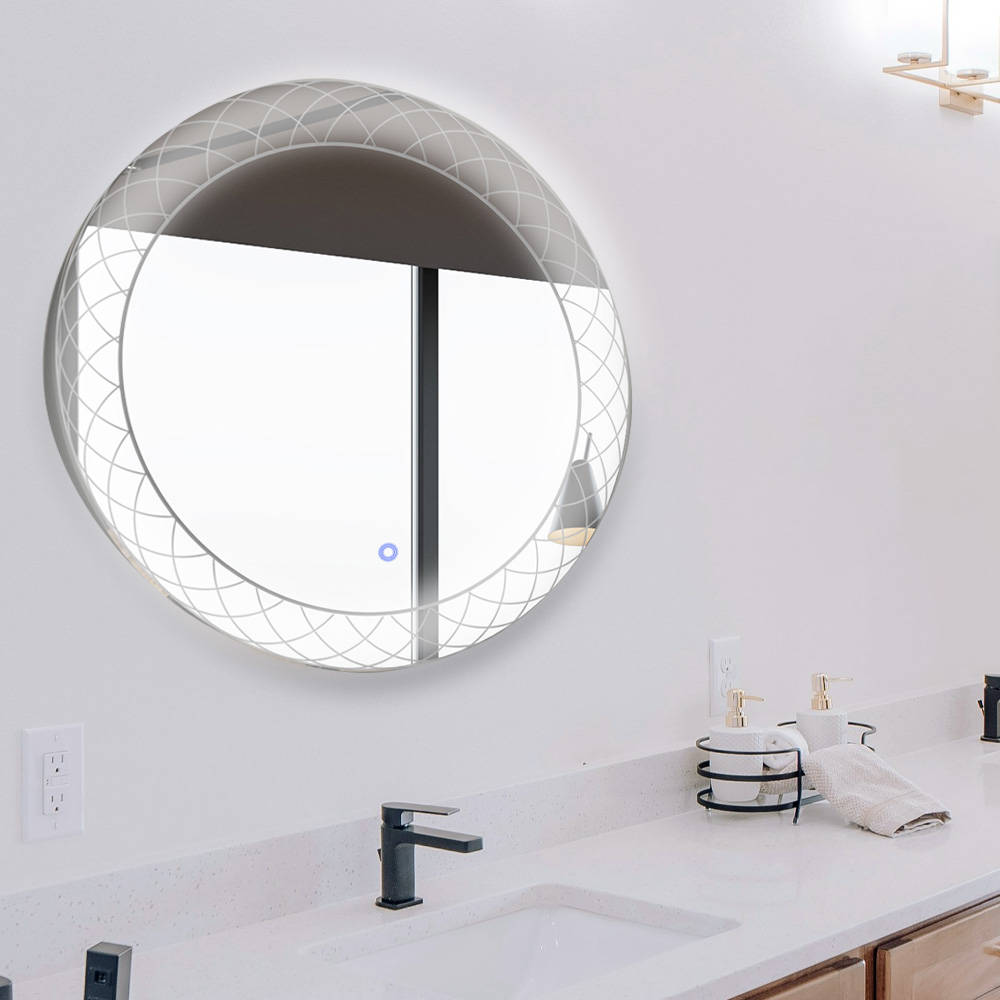 Frost 30 Inches LED Lighted Bathroom Mirror Frost 30 Inches LED Lighted Bathroom Mirror