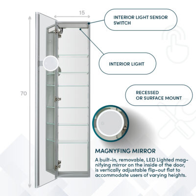 Er-1570 LED Medicine Cabinet (3)