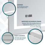 Daytona 30x40 LED Lighted Bathroom Mirror