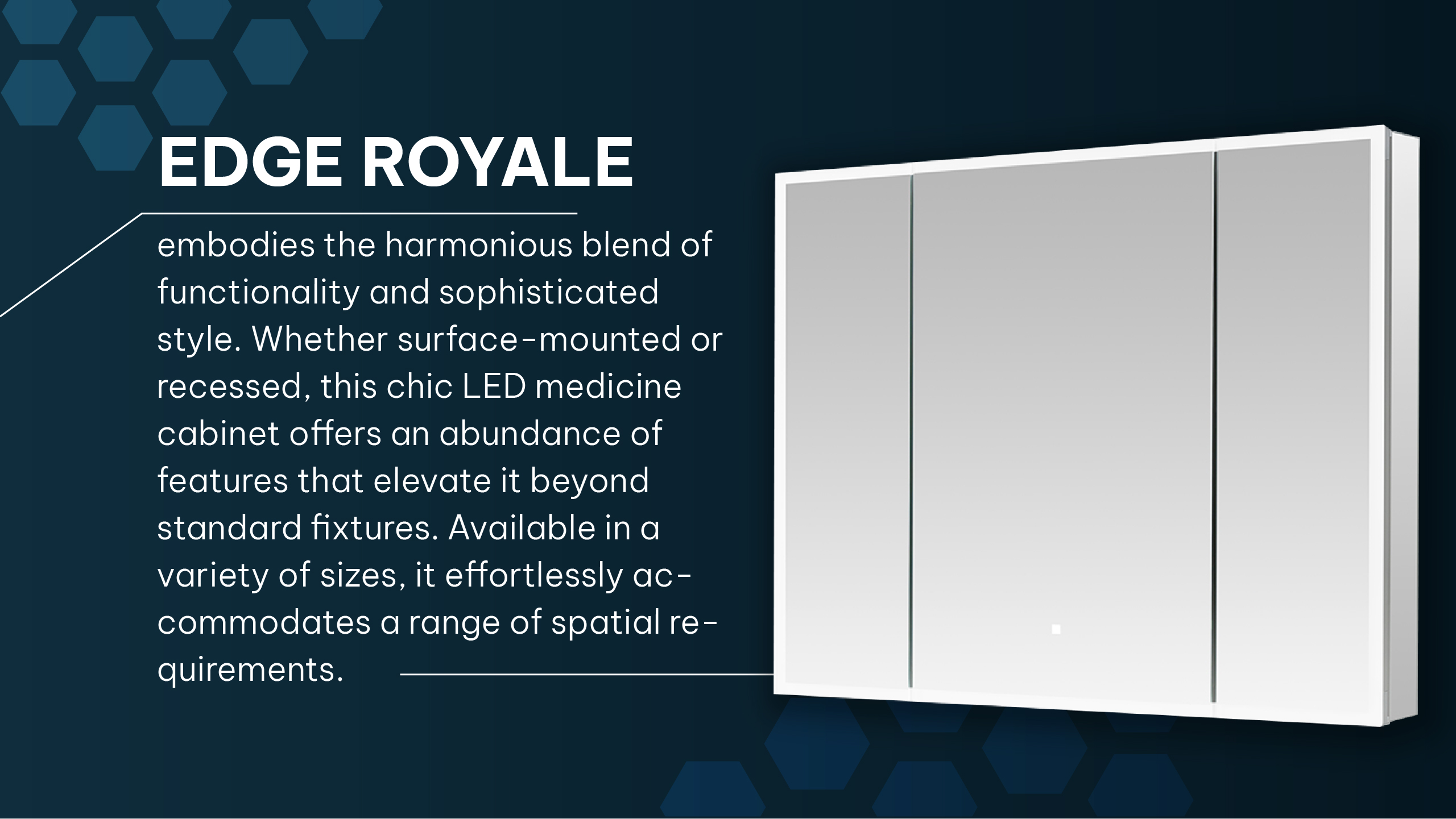 Edge Royale LED Lighted Medicine Cabinet