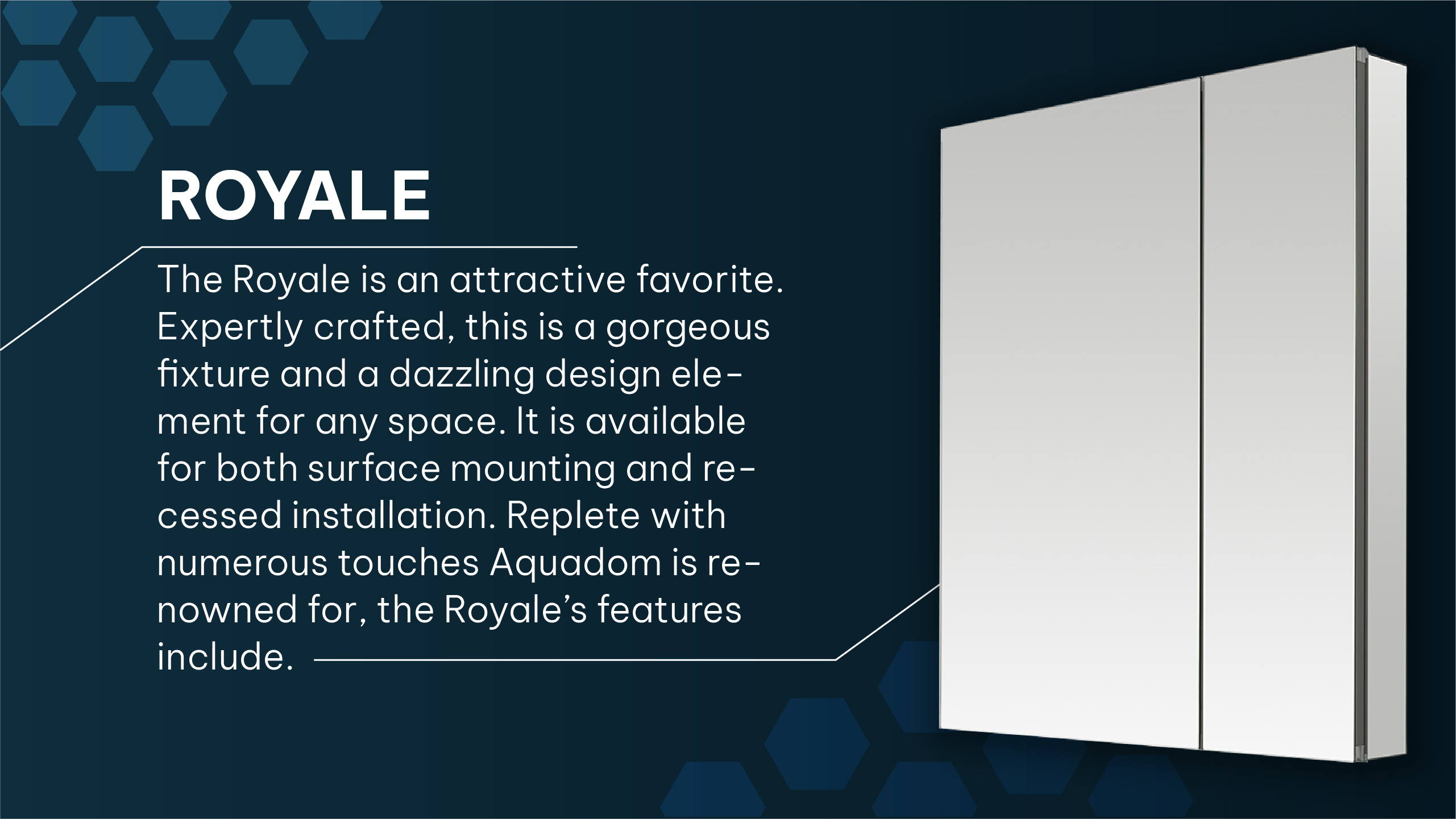 The Royale Medicine Cabinet Collection: Magnetic Organization, Magnifier