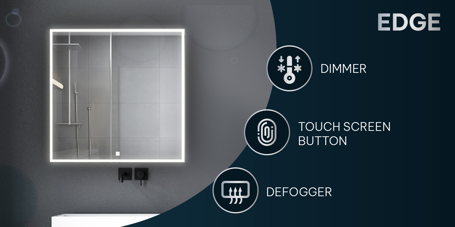 Edge LED Lighted Mirror Collection by Aquadom