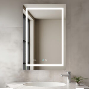 Daytona Mirror With LED Lighting For Bathroom And Home