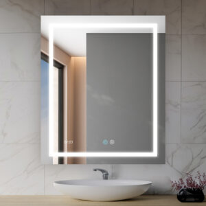 Daytona Mirror With LED Lighting For Bathroom And Home