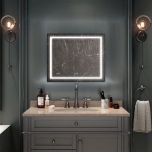 Daytona Mirror With LED Lighting For Bathroom And Home