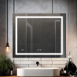 Daytona Mirror With LED Lighting For Bathroom And Home