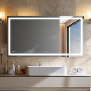 Daytona Mirror With LED Lighting For Bathroom And Home