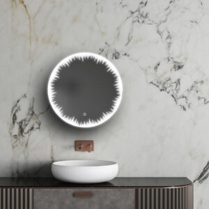 Flame Round LED Vanity Mirror Collection