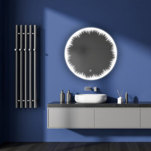 Flame Round LED Vanity Mirror Collection