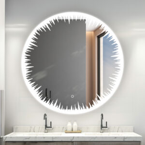 Flame Round LED Vanity Mirror Collection