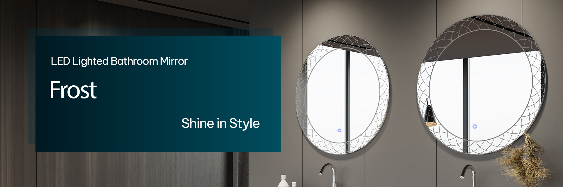 Frost Round LED Mirror For Bathroom Collection