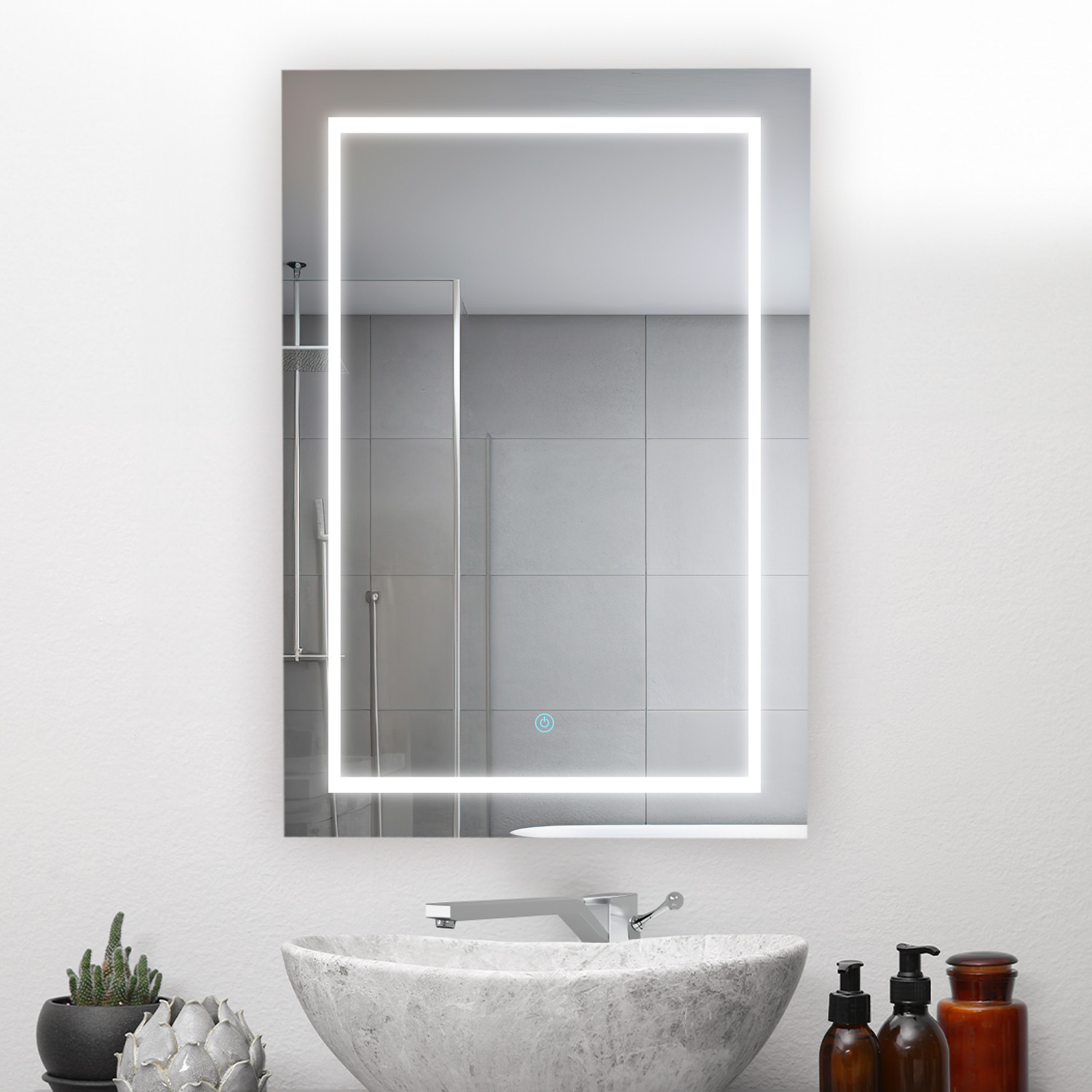 Royale Basic Q LED Medicine Cabinet Collection: Lighted Cabinets With Dimmer And Defogger