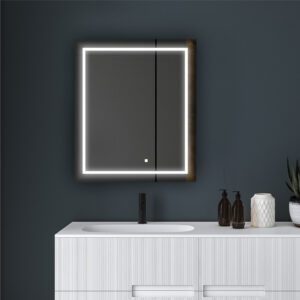 Royale Basic Q LED Medicine Cabinet Collection: Lighted Cabinets With Dimmer And Defogger