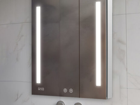 Bathroom Mirror with Digital Clock: Stay On Time with Aquadom