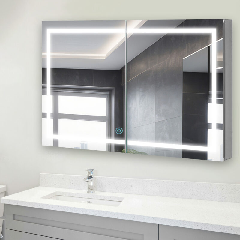 USB Port Bathroom Mirrors: Charge & Groom with Aquadom