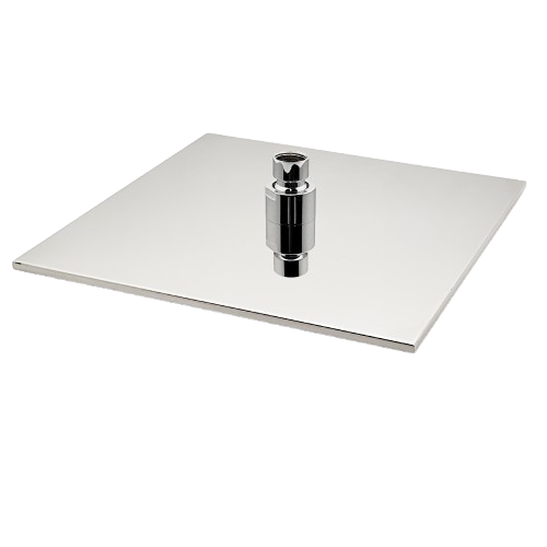 AQUADOM ZEN Three Function Thermostatic Exposed Shower System with Square 10"x10"x1/5" Rain Shower Head and 3 Functions Hand Shower and Tub Spout