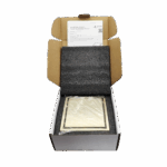 AQUADOM OCEANIC 6"x6" Square Shower Drain Tile-In, with hair strainer, Marine-Grade 316 stainless steel in Brushed Gold
