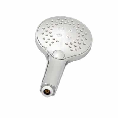 AQUADOM ZEN Three Function Thermostatic Exposed Shower Set with Round 10″x1/5″ Rain Shower Head and 3 Functions Hand Shower and Tap Spout in Chrome