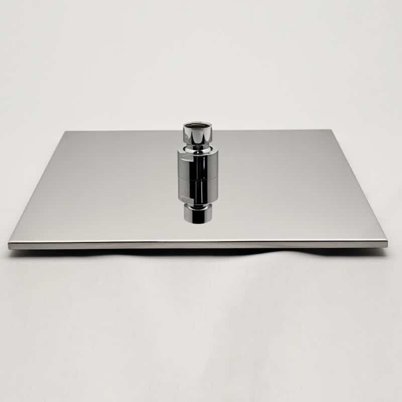 AQUADOM ZEN, 3 Function Thermostatic Exposed Shower Set with Square 10"x10"x1/5" Rain Shower Head and 3 Functions Hand Shower in Chrome