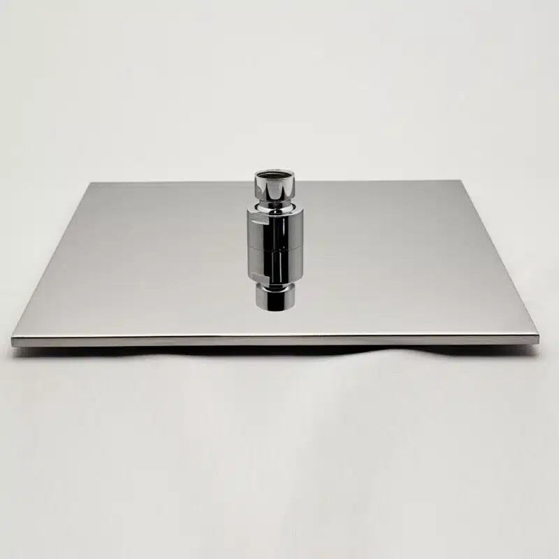 AQUADOM ZEN, 3 Function Thermostatic Exposed Shower Set with Square 10"x10"x1/5" Rain Shower Head and 3 Functions Hand Shower in Chrome