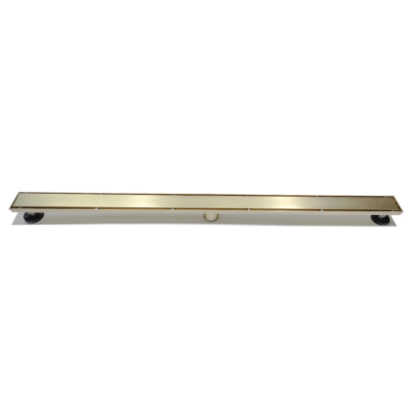 AQUADOM OCEANIC 36" Linear Shower Drain Tile-In, with hair strainer, Marine-Grade 316 stainless steel in Brushed Gold (Copy) AQUADOM OCEANIC 36" Linear Shower Drain Tile-In, with hair strainer, Marine-Grade 316 stainless steel in Brushed Gold (Copy)