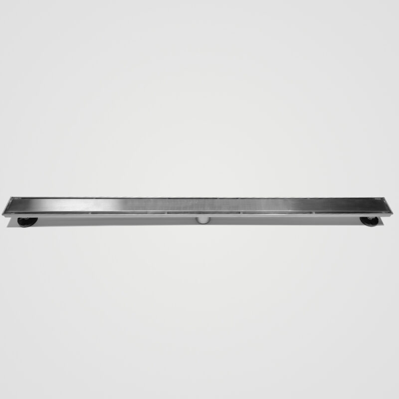 AQUADOM OCEANIC 47" Linear Shower Drain Tile-In, with hair strainer, Marine-Grade 316 stainless steel in Satin