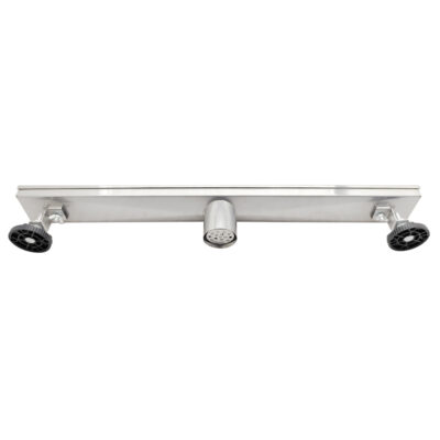 AQUADOM OCEANIC  36″ Linear Shower Drain Tile-In, with hair strainer, Marine-Grade 316 stainless steel in Satin
