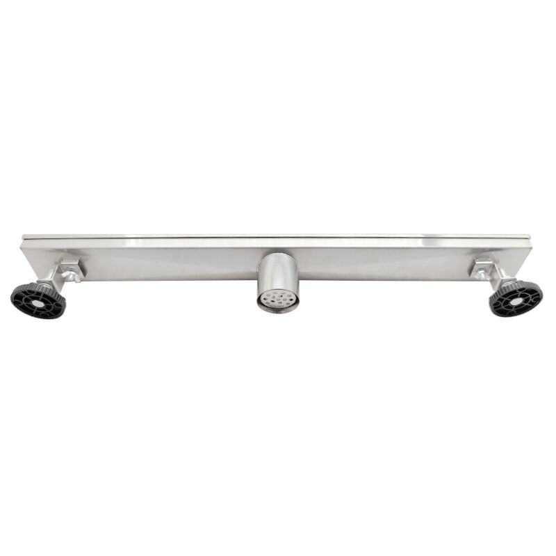 AQUADOM OCEANIC 36" Linear Shower Drain Tile-In, with hair strainer, Marine-Grade 316 stainless steel in Satin