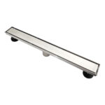 AQUADOM OCEANIC  36" Linear Shower Drain Tile-In, with hair strainer, Marine-Grade 316 stainless steel in Brushed Gold (Copy)