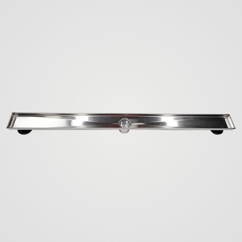 AQUADOM OCEANIC 36" Linear Shower Drain Grid Cover, with hair strainer, Marine-Grade 316 stainless steel in Satin