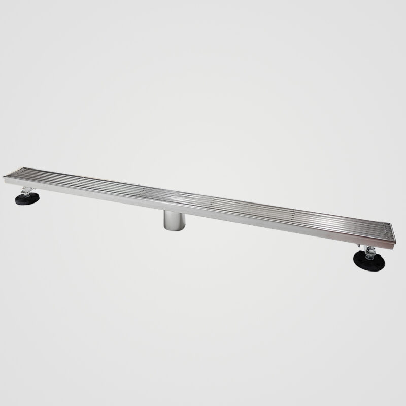 AQUADOM OCEANIC 36" Linear Shower Drain Grid Cover, with hair strainer, Marine-Grade 316 stainless steel in Satin