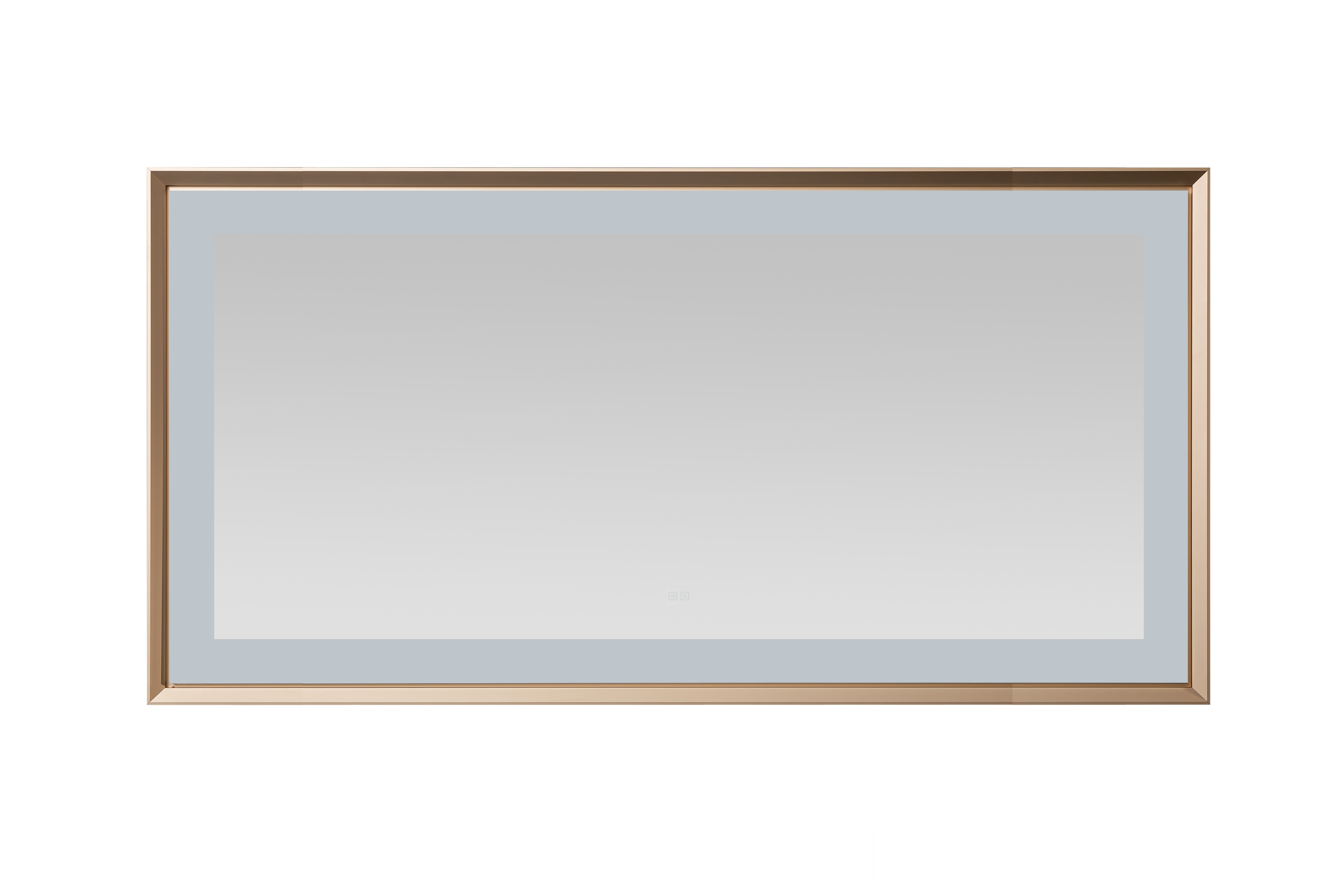 AQUADOM Madison 72"x36"x2.28" LED Lighted Framed Mirror for Bathrooms with Defogger, Dimmer, Touch Control, 3 Color Lighting in Brushed Gold  AQUADOM Madison 72"x36"x2.28" LED Lighted Framed Mirror for Bathrooms with Defogger, Dimmer, Touch Control, 3 Color Lighting in Brushed Gold