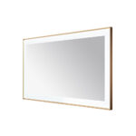  AQUADOM Lexington 60"x36"x2.28" LED Lighted Framed Mirror for Bathrooms with Defogger, Dimmer, Touch Control, 3 Color Lighting in Brushed Gold