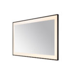  AQUADOM Lexington 60"x36"x2.28" LED Lighted Framed Mirror for Bathrooms with Defogger, Dimmer, Touch Control, 3 Color Lighting in Matte Black