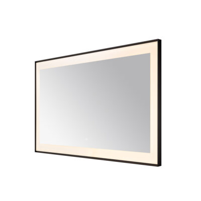  AQUADOM Lexington 60"x36"x2.28" LED Lighted Framed Mirror for Bathrooms with Defogger, Dimmer, Touch Control, 3 Color Lighting in Matte Black