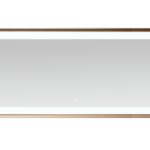 AQUADOM Madison 72"x36"x2.28" LED Lighted Framed Mirror for Bathrooms with Defogger, Dimmer, Touch Control, 3 Color Lighting in Brushed Gold